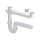 Viega Ablaufverbindung 79485 in G1 1/2 x 50mm x 90-310mm Kunststoff weiß