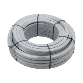 Viega Mehrschichtverbundrohr Raxofix 16 x 2,2 mm mit Dämmung exzentrisch 9 mm, Ring 50 m 5304.1 (DVGW geprüft)