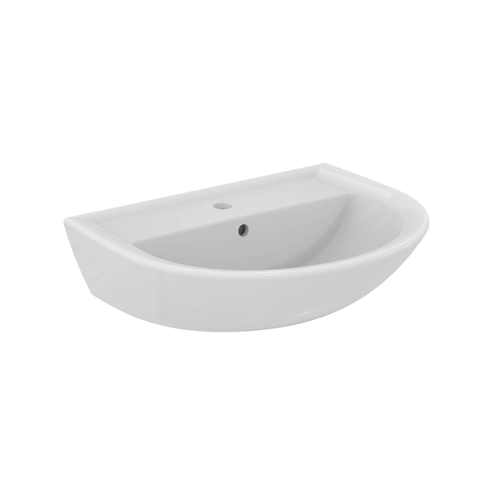 Ideal Standard Waschtisch Eurovit 60 x 47 cm rund wei&szlig;