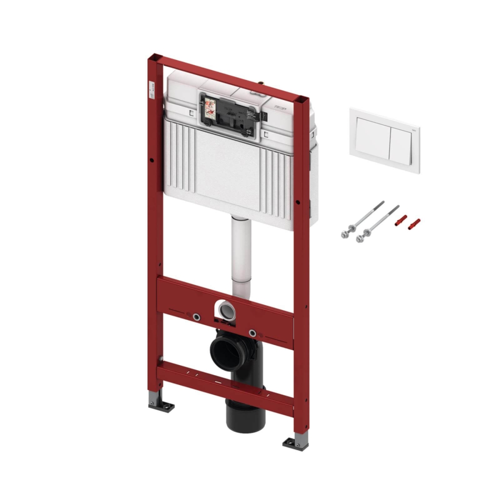 TECEbase WC-Set, mit TECEbase Betätigungsplatte, Bauhöhe 1120 mm, wei