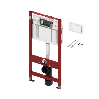 TECEbase WC-Set, mit TECEbase Betätigungsplatte, Bauhöhe 1120 mm, weiß