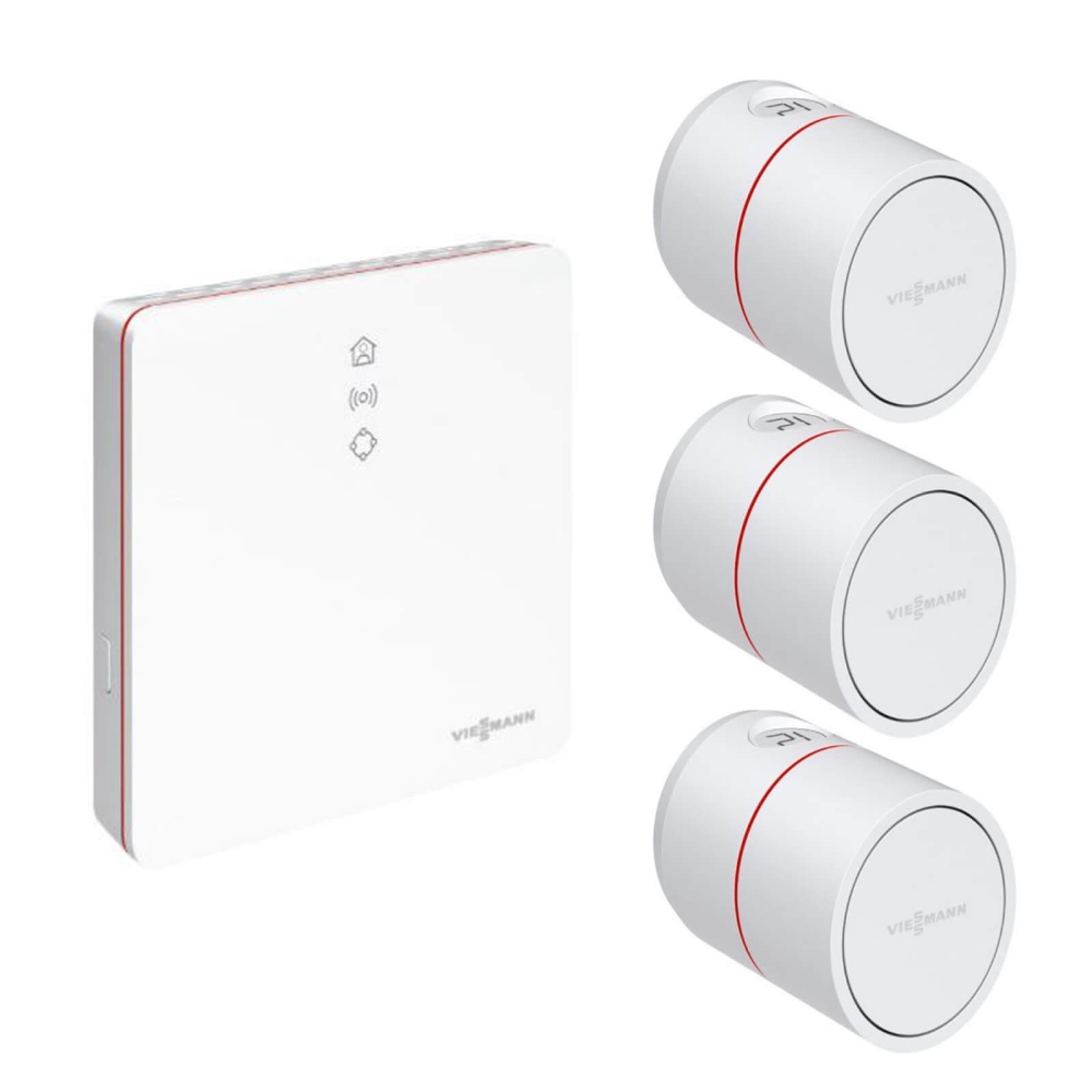 VIESSMANN Starter-Paket Radiator Eco mit Vitoconnect und drei ViCare Heizk&ouml;rperthermostaten