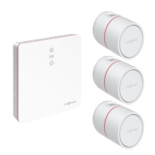 VIESSMANN Starter-Paket Radiator Eco mit Vitoconnect und drei ViCare Heizkörperthermostaten
