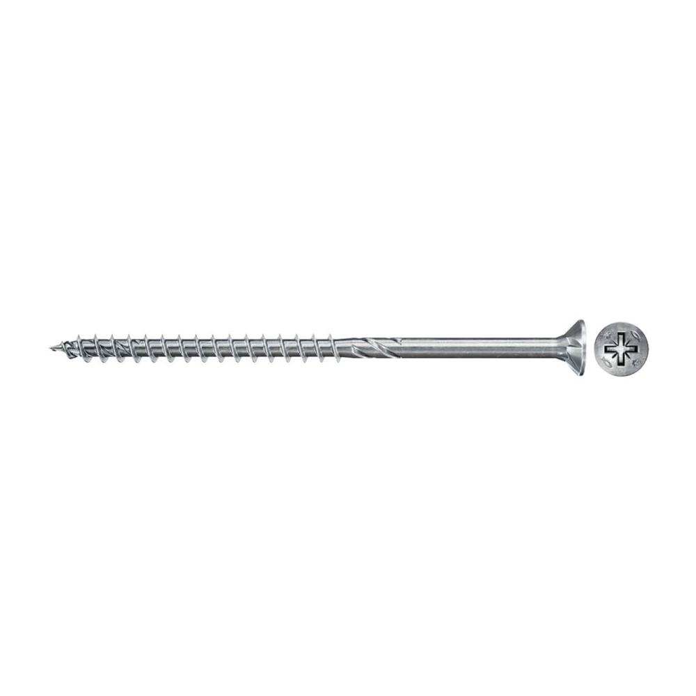 fischer Spanplattenschrauben PowerFast II, 4,0 x 50, Senkkopf mit Kreuzschlitz PZ, Teilgewinde, galvanisch verzinkt (75 St&uuml;ck)