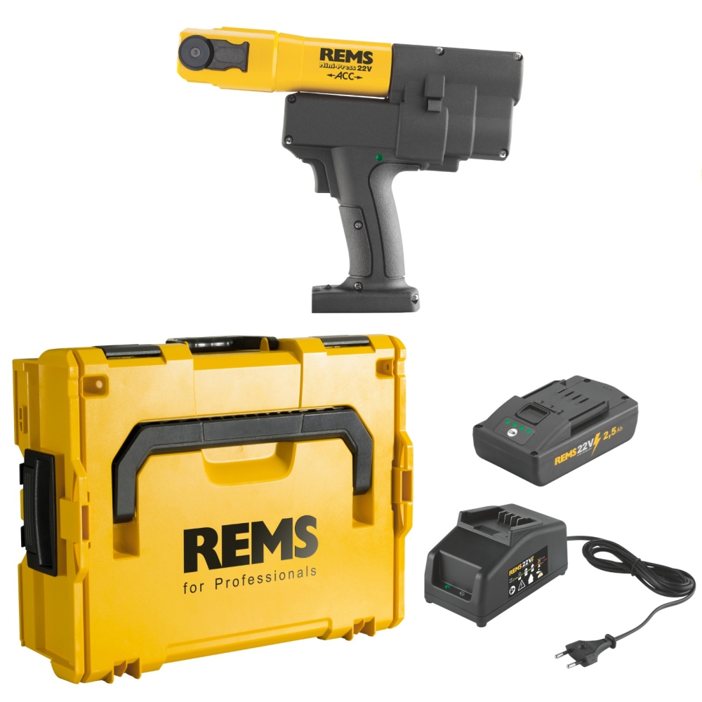REMS Akku-Radialpresse Mini-Press 22V ACC, Basic-Pack, L-Boxx