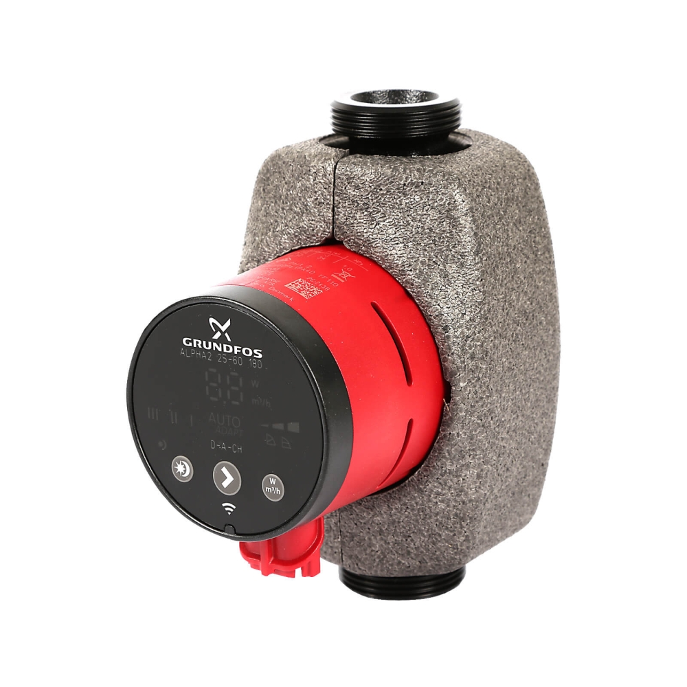 GRUNDFOS ALPHA2 25-40 Hocheffizienz Umw&auml;lzpumpe Baul&auml;nge 180 mm 1 x 230V 1 1/2"