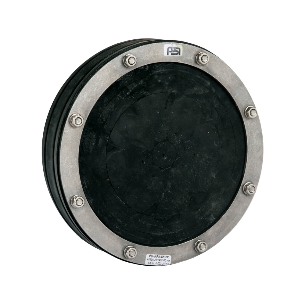 PSI Ringraumdichtung Mauerdurchf&uuml;hrung 200 mm, dr&uuml;ckendes Wasser f&uuml;r Rohr 110/125/140/160 mm
