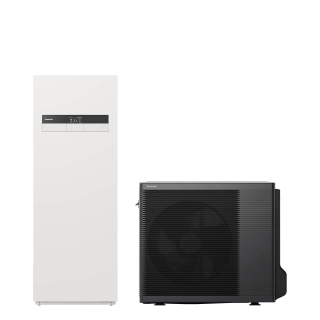 Panasonic Aquarea LT/HP Splitwärmepumpe, 7 kW, Kombi-Hydromodul (185 l), Gen. K, 230 V