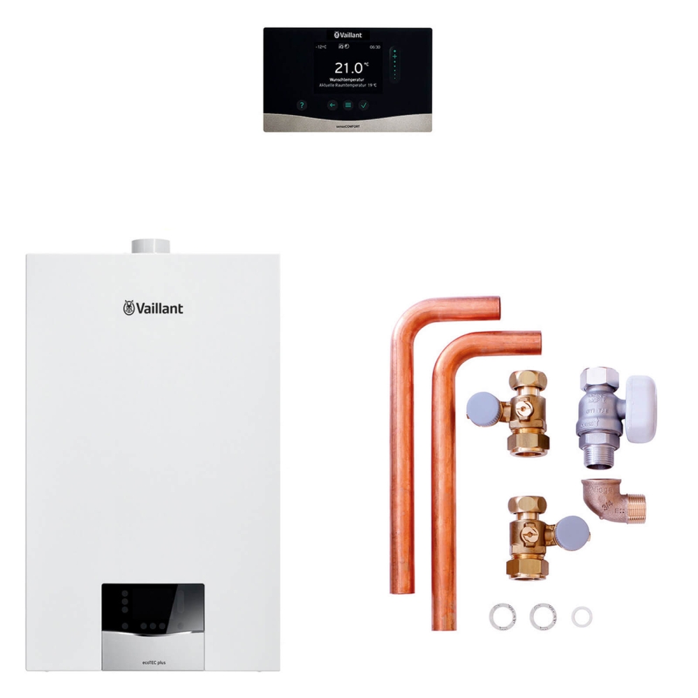 Vaillant Paket 1.735/3 ecoTEC plus VC 20CS/1-5, VRC 720/3, Anschlusszubeh&ouml;r