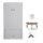 BOSCH/Junkers Gas-Brennwert-Therme Cerapur ZSB 14-5 C 21, 14 kW, CR100, Aufputz, Umstellsatz C21->C23