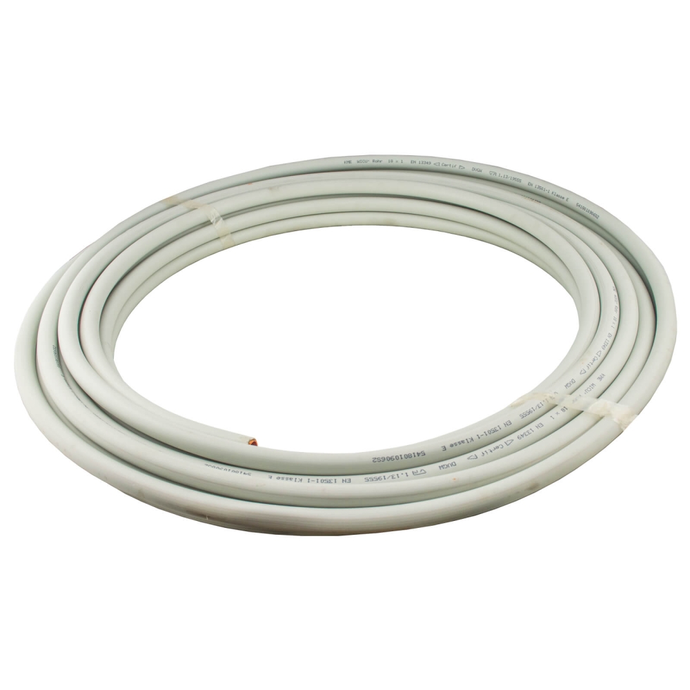 Korrosionsgesch&uuml;tztes Kupferrohr 15 x 1 mm, weich, 25 m Ring