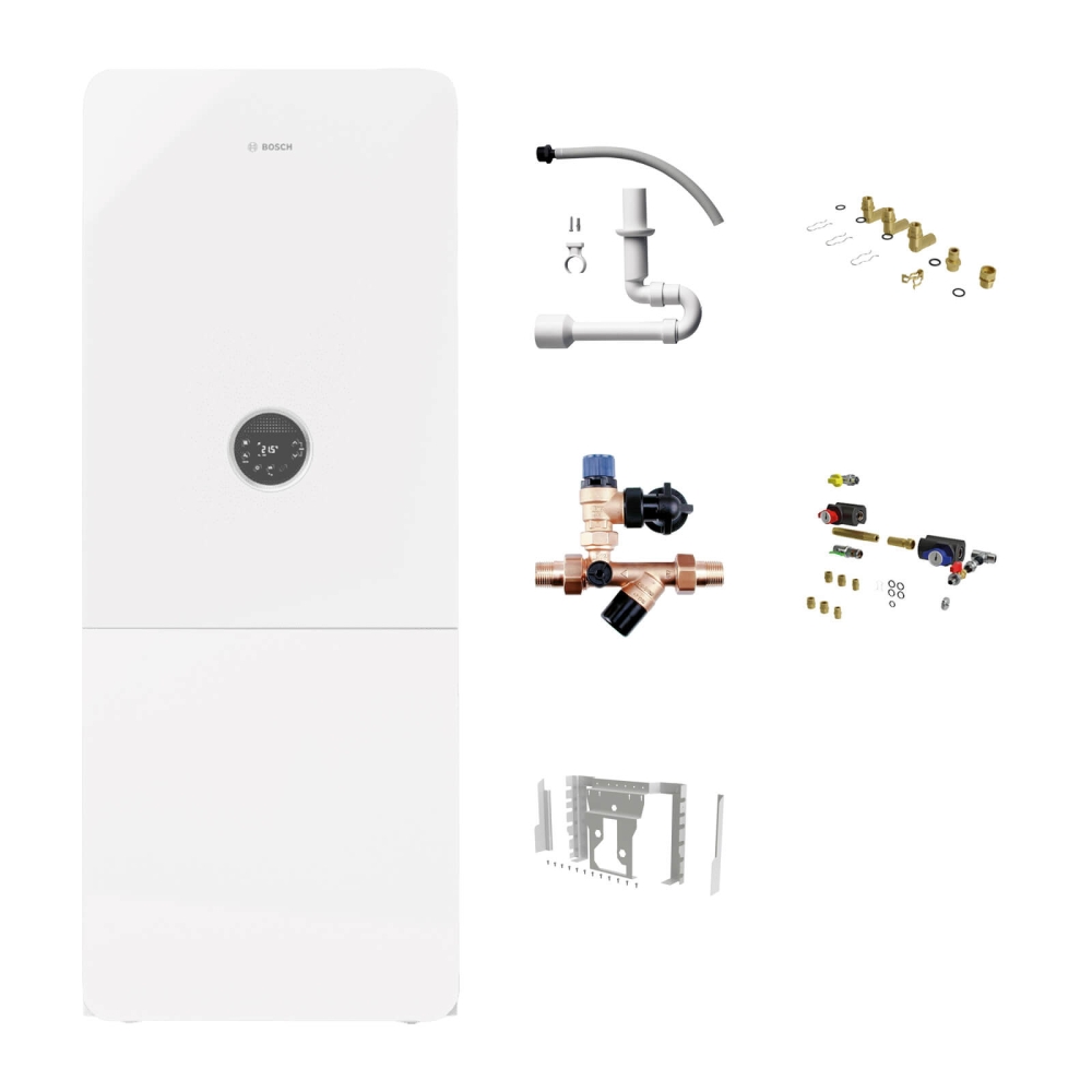 BOSCH Paket GC-B5303 Gas-Brennwert-Kompaktger&auml;t GC5300iWM 17/100S, bauseitige Verrohrung