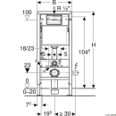 Geberit DuofixBasic Element für Wand-WC, 112 cm, mit...