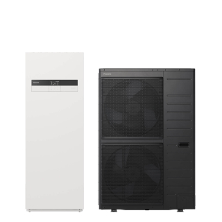 Panasonic Aquarea LT/HP Splitwärmepumpe, 12 kW, Kombi-Hydromodul (185 l), Gen. K, 400 V