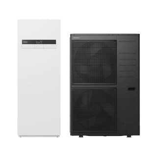 Panasonic Aquarea LT Splitwärmepumpe, 12 kW, Kombi-Hydromodul 185 l, Gen. K, 400 V