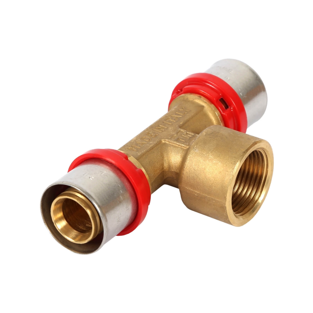 Pressfitting T-St&uuml;ck (Innengewinde) - DVGW