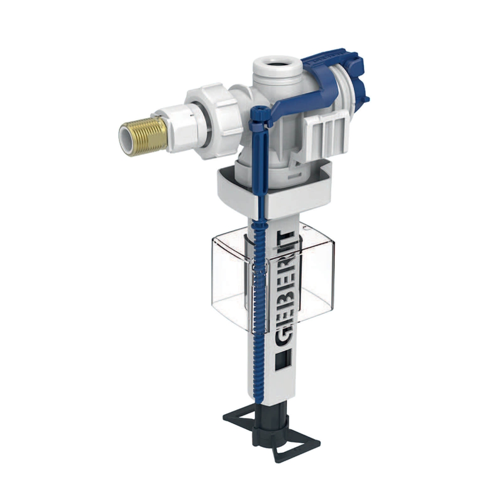 GEBERIT Typ 383 F&uuml;llventil, Wasseranschluss seitlich 3/8", Nippel aus Messing, f&uuml;r AP-SPK
