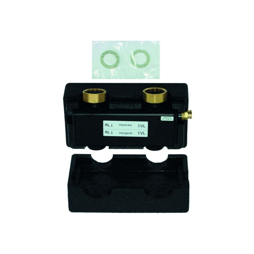Vaillant Hydraulische Weiche quer WH 27 2 m3/h, Anschluss Rp 1, inkl. W&auml;rmed&auml;m.