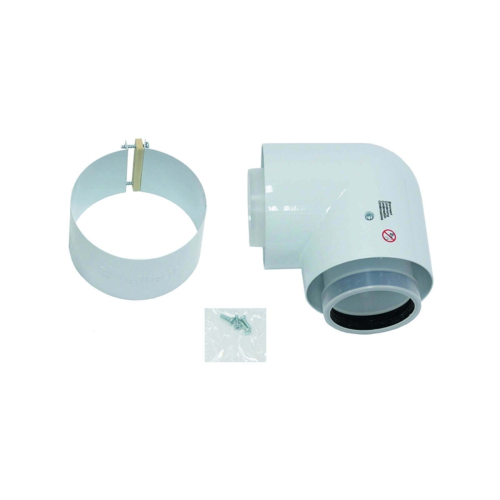Vaillant Bogen 87 Grad Brennwert Luft-/Abgasf&uuml;hrung, PP, 80/125 mm