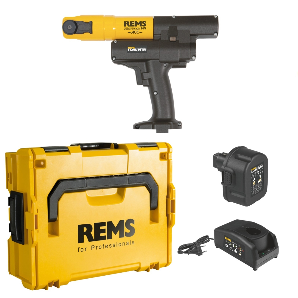 REMS Akku-Radialpresse Mini-Press 14V ACC, Basic-Pack, L-Boxx
