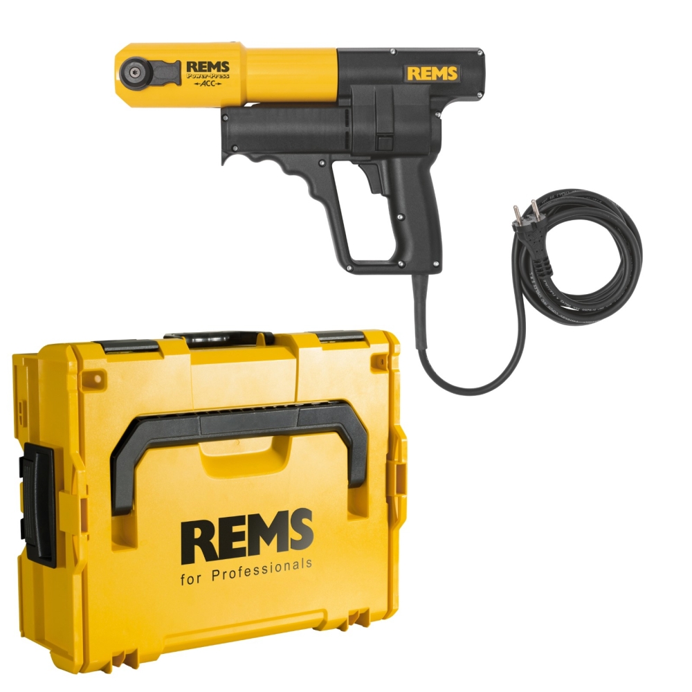 REMS Elektrohydraulische Radialpresse Power-Press ACC, Basic-Pack, L-Boxx
