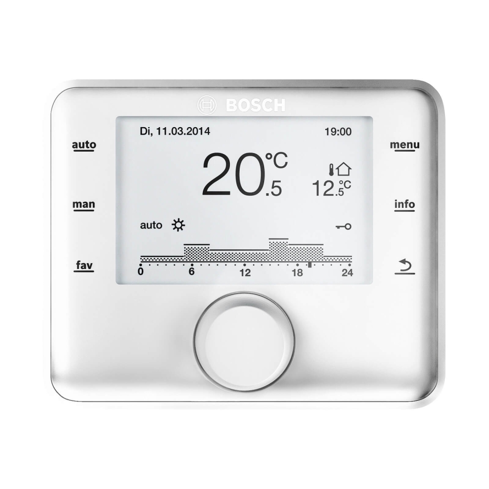 BOSCH au&szlig;entemperaturgef&uuml;hrter Regler CW 400 f&uuml;r bis 4 Heizkreise und 2 WW-Ladekreise