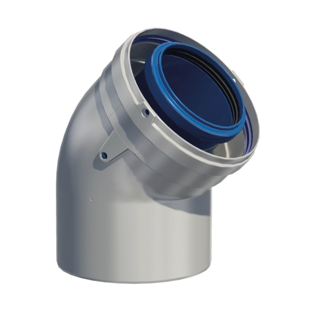 SKOBERNE CondensBlue AZ-Bogen 45&deg; DN 60/100