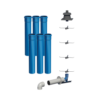 SKOBERNE CondensBlue Abgaspaket RLU mit Kunststoff Schachtabdeckung DN 60/100