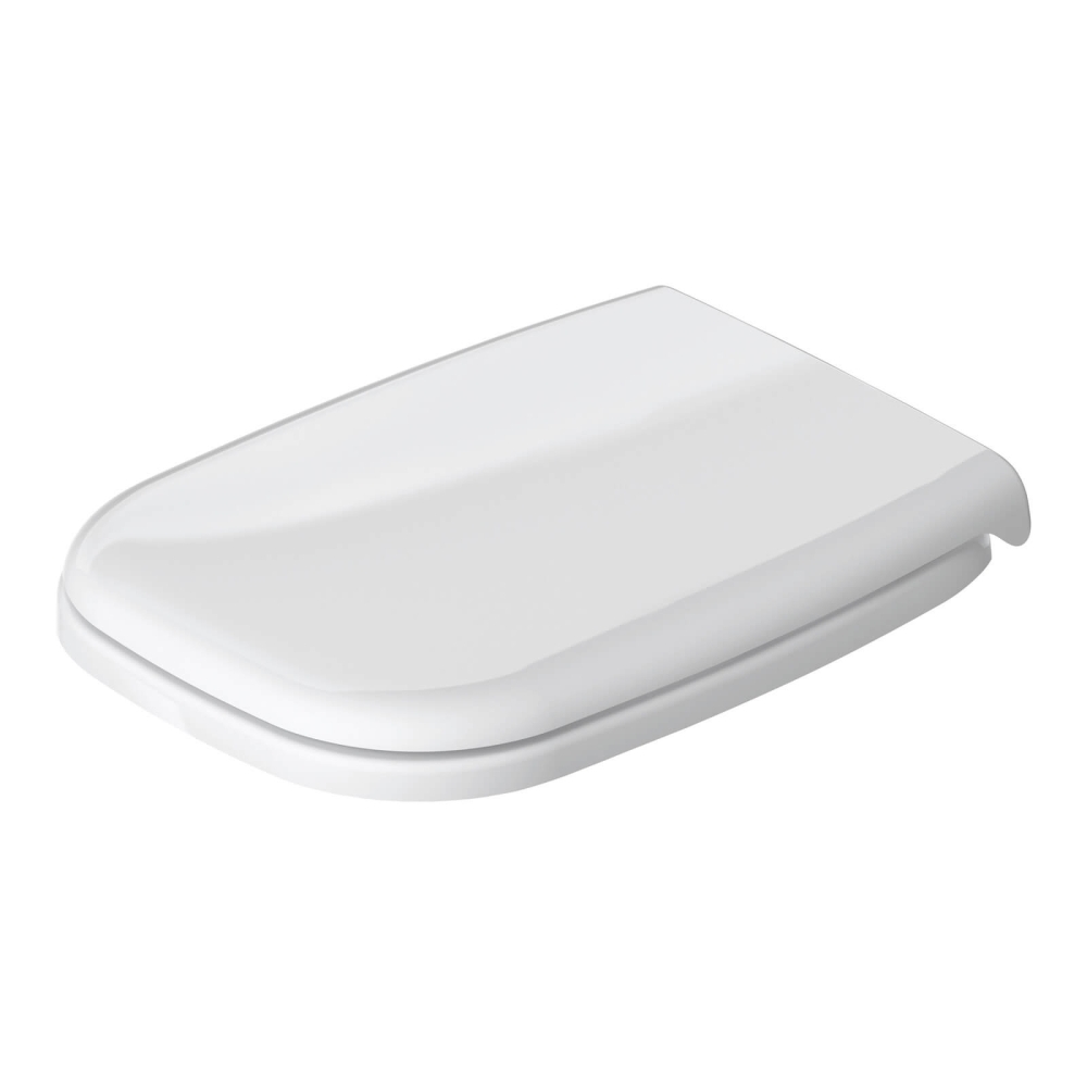 DURAVIT WC-Sitz D-Code ohne Absenkautomatik Scharniere edelstahl, lang, wei&szlig;