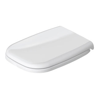 DURAVIT WC-Sitz D-Code ohne Absenkautomatik Scharniere edelstahl, lang, weiß