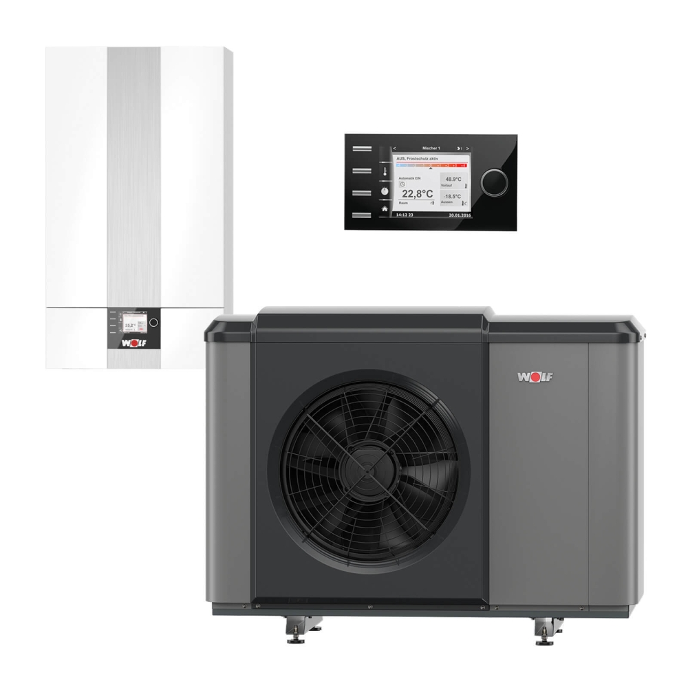 WOLF W&auml;rmepumpe CHA-Monoblock 10/400V mit E-Heizelement BM2