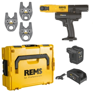 REMS Akku-Radialpresse Mini-Press 14V ACC, Basic-Pack, L-Boxx mit Pressbacken in TH-Kontur Mini 20 TH Mini 26 TH Mini 32 TH