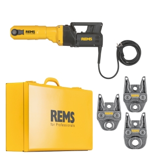 REMS Elektrische Radialpresse Power-Press SE, Basic-Pack mit Pressbacken in TH-Kontur