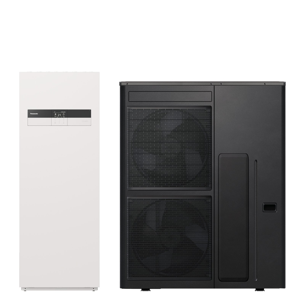 Panasonic Aquarea HP Hydraulik-Splitw&auml;rmepumpe, 12 kW, Kombi-Hydromodul (185 l), Gen. M, 400 V