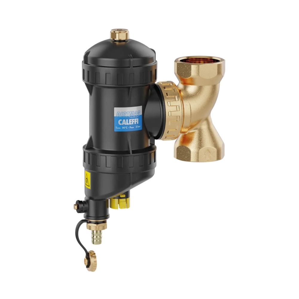 Caleffi DIRTMAG Schlammabscheider 1 1/2", DN 40, mit Magnet, aus Technopolymer