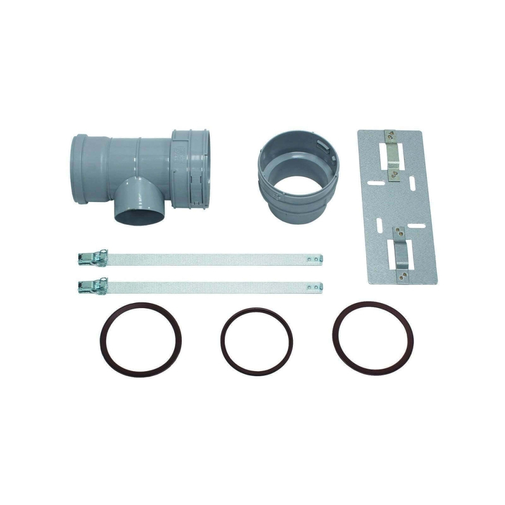 Vaillant Set 7 T-St&uuml;ck DN 100 f&uuml;r Abgas- anschl. 80/125 f.flex. Abgasl. DN 100,PP