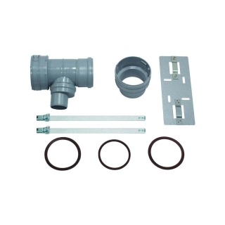 Vaillant Set 7 T-Stück DN 100 für Abgas- anschl. 60/100 f.flex. Abgasl. DN 100,PP