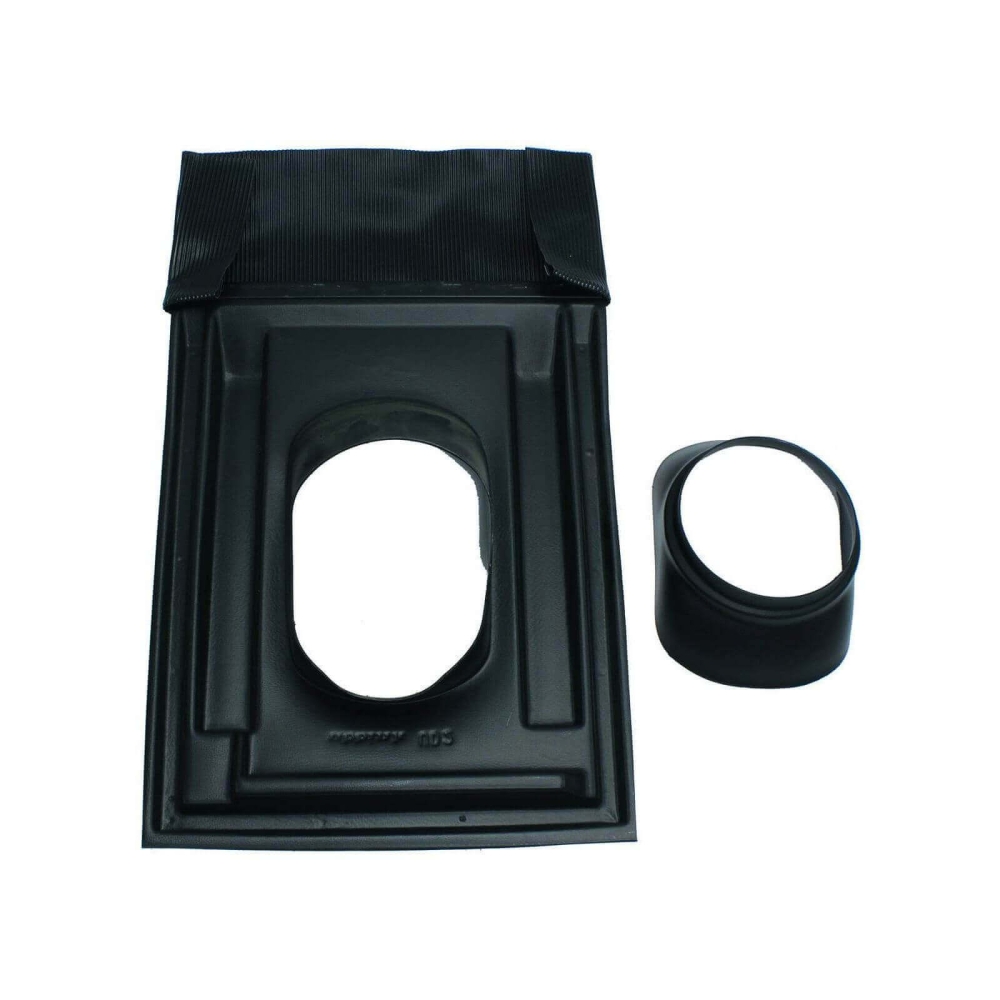 Vaillant Universal-Dachpfanne (25-45 Gr) schwarz f&uuml;r Abgassystem DN 160