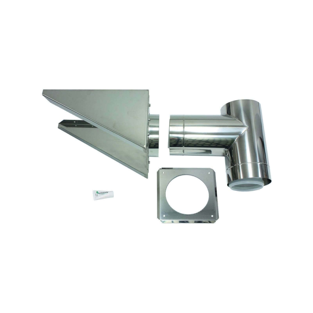 Vaillant Au&szlig;enwandanschluss DN 225/160 Edelstahl f&uuml;r Abgassystem Fassade DN 160