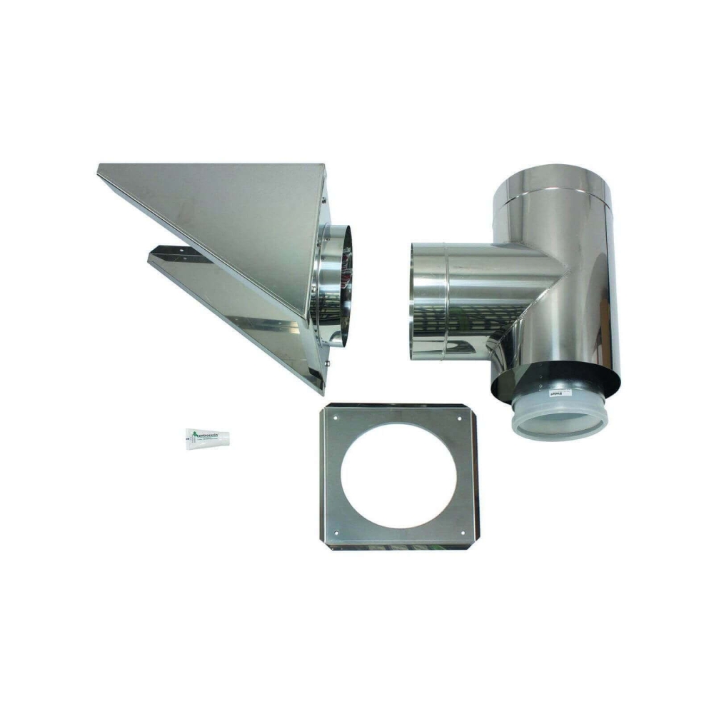 Vaillant Au&szlig;enwandanschluss DN 300/200 Edelstahl f&uuml;r Abgassystem Fassade DN 200
