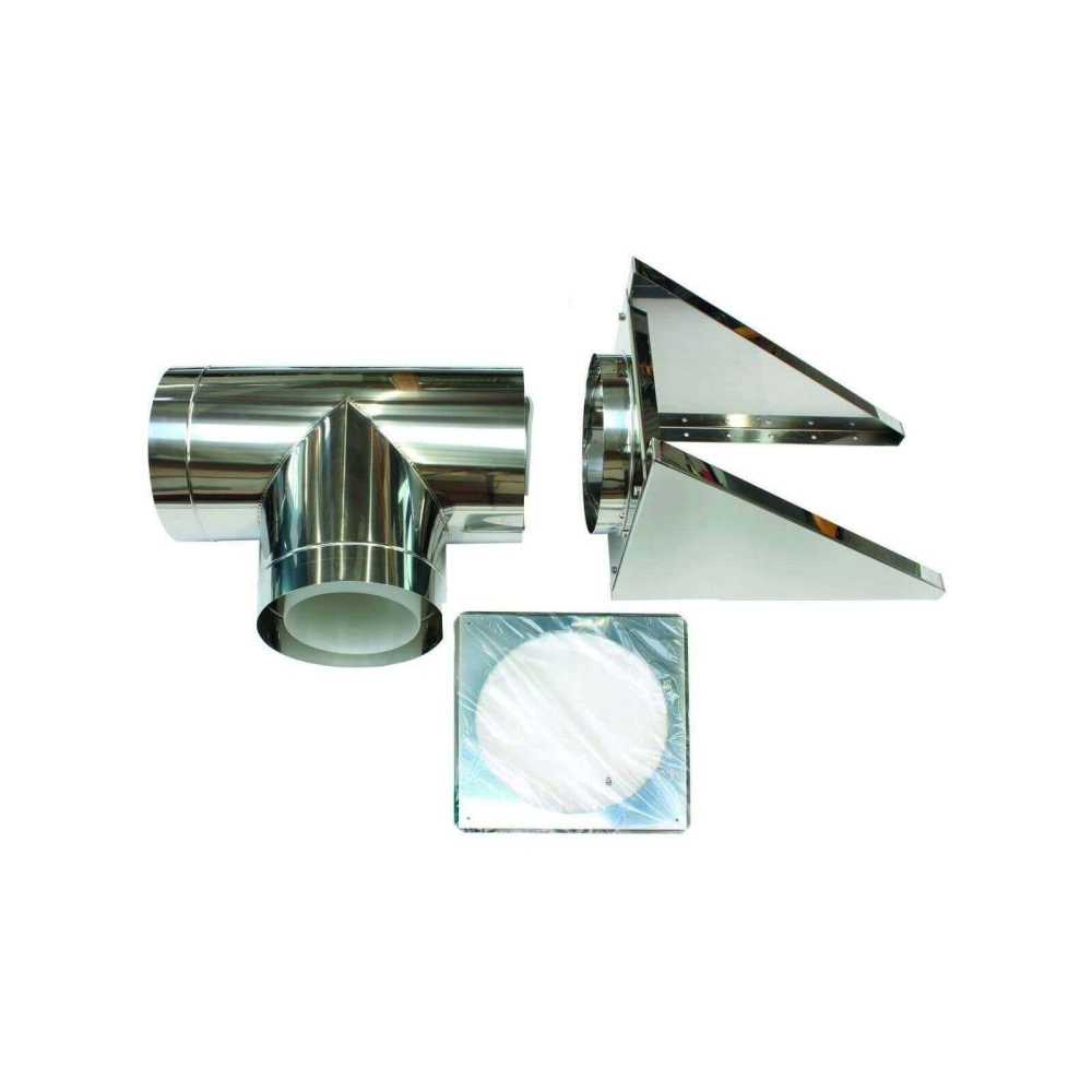 Vaillant Au&szlig;enwandanschluss 250/350 mm f&uuml;r Fassadenverlegung konz. PP/Edelst.