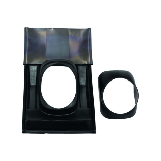 Vaillant Kunststoff-Universalpfanne für Schrägdach (25-50 Grad Neigung) schwarz