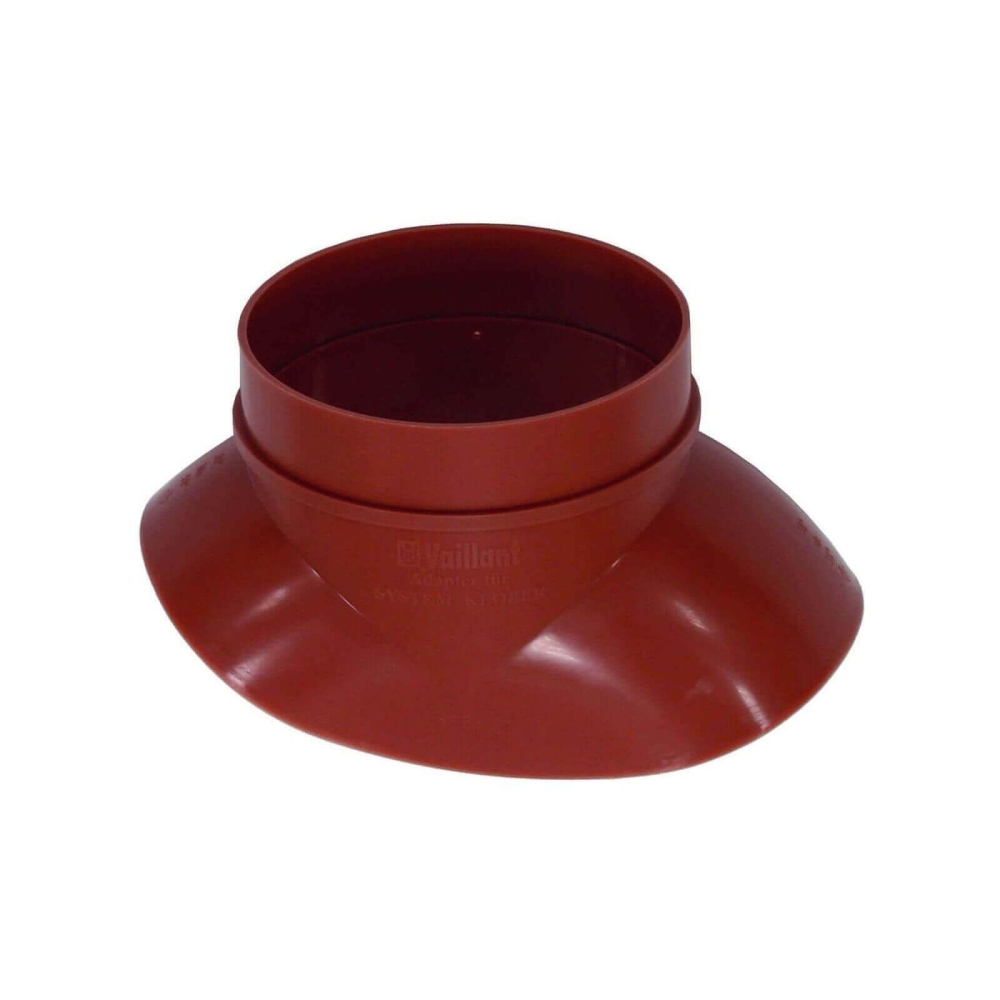 Vaillant Adapter f&uuml;r Kl&ouml;ber-Pfanne rot, f&uuml;r Dachschr&auml;gen von 20-50 Grad