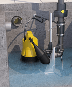 Tauchpumpe U3KS von Jung Pumpen in einer Beispielanwendung