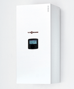 Viessmann Elektro-Heizung Vitotron 100 an einer weißen Wand